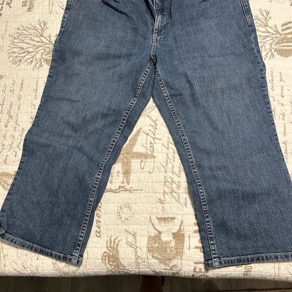 Harley Davidson Blue Denim Capris